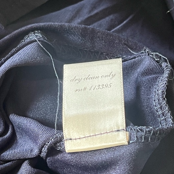 Navy Tunic Dress with Neon Green Embroidery - Picture 6 of 6